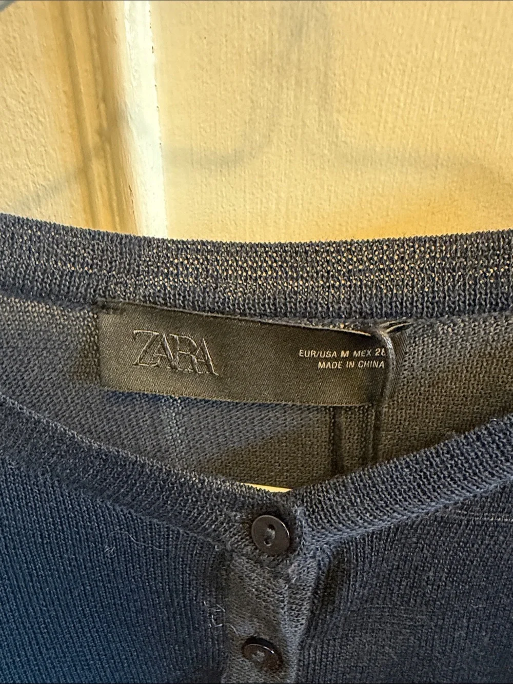 Zara women’s  Dark Navy Long-Sleeve top new with tags - Picture 2 of 5